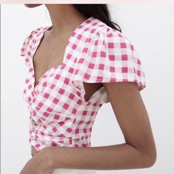 Zara gingham crop top - Picture 4 of 7